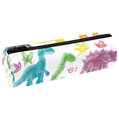 EJFICAHG Stiftetasche Farbenfrohe Dinosaurier Federmäppchen Schreibwarenetui Stifteetui Kosmetiktasche Kosmetiktasche Kosmetiktasche von EJFICAHG
