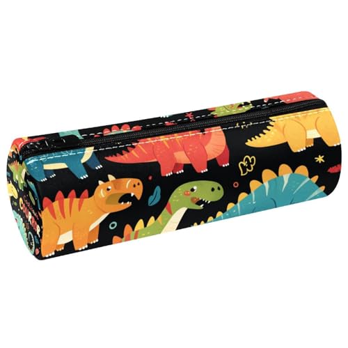 EJFICAHG Stiftetasche Farbenfrohe Dinosaurier Mit Worten Federmäppchen Schreibwarenetui Stifteetui Kosmetiktasche Kosmetiktasche Kosmetiktasche von EJFICAHG