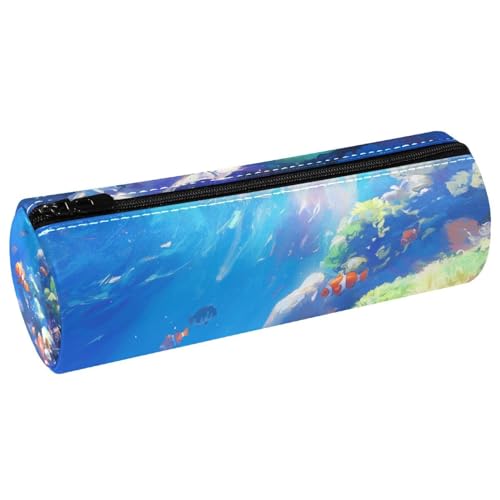 EJFICAHG Stiftetasche Farbenfroher Clownfisch Federmäppchen Schreibwarenetui Stifteetui Kosmetiktasche Kosmetiktasche Kosmetiktasche von EJFICAHG