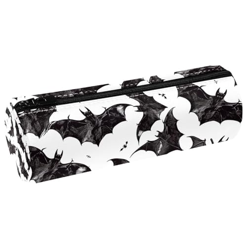 EJFICAHG Stiftetasche Fledermäuse Silhouette Muster Federmäppchen Schreibwarenetui Stifteetui Kosmetiktasche Kosmetiktasche Kosmetiktasche von EJFICAHG