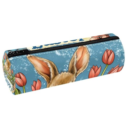 EJFICAHG Stiftetasche Fröhliche Ostern Tulpenblumen Federmäppchen Schreibwarenetui Stifteetui Kosmetiktasche Kosmetiktasche Kosmetiktasche von EJFICAHG