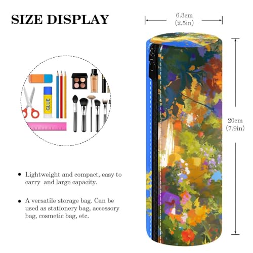 EJFICAHG Stiftetasche Garten Blumen Und Hähne Federmäppchen Schreibwarenetui Stifteetui Kosmetiktasche Kosmetiktasche Kosmetiktasche von EJFICAHG