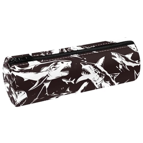 EJFICAHG Stiftetasche Haie Grunge-Muster Federmäppchen Schreibwarenetui Stifteetui Kosmetiktasche Kosmetiktasche Kosmetiktasche von EJFICAHG