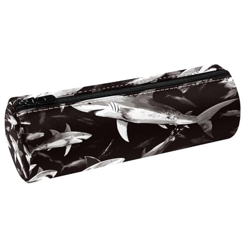 EJFICAHG Stiftetasche Haie Grunge-Muster Federmäppchen Schreibwarenetui Stifteetui Kosmetiktasche Kosmetiktasche Kosmetiktasche von EJFICAHG