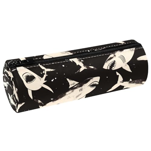 EJFICAHG Stiftetasche Haie Grunge-Muster Federmäppchen Schreibwarenetui Stifteetui Kosmetiktasche Kosmetiktasche Kosmetiktasche von EJFICAHG