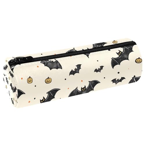 EJFICAHG Stiftetasche Halloween Fledermäuse Muster Federmäppchen Schreibwarenetui Stifteetui Kosmetiktasche Kosmetiktasche Kosmetiktasche von EJFICAHG