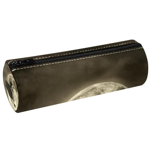 EJFICAHG Stiftetasche Hexe Fliegender Vollmond Federmäppchen Schreibwarenetui Stifteetui Kosmetiktasche Kosmetiktasche Kosmetiktasche von EJFICAHG