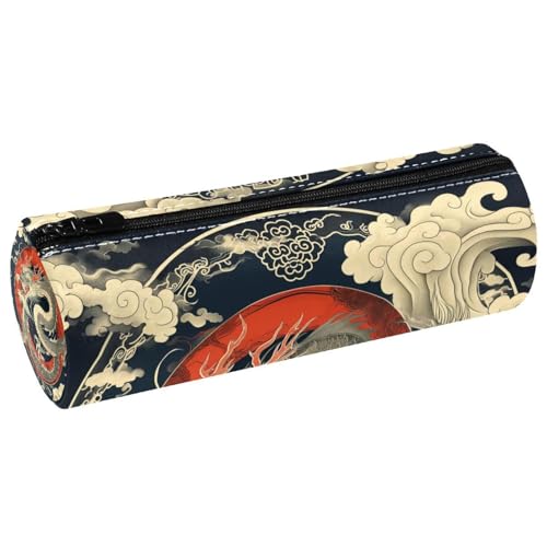 EJFICAHG Stiftetasche Hund Mit Rosen Blumen Federmäppchen Schreibwarenetui Stifteetui Kosmetiktasche Kosmetiktasche Kosmetiktasche von EJFICAHG