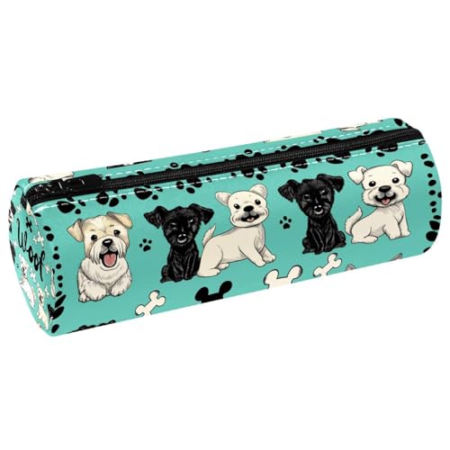 EJFICAHG Stiftetasche Hundepfotenknochen-Muster Federmäppchen Schreibwarenetui Stifteetui Kosmetiktasche Kosmetiktasche Kosmetiktasche von EJFICAHG