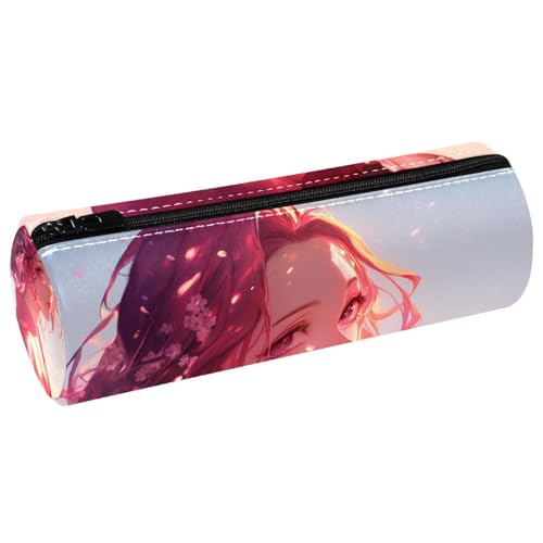 EJFICAHG Stiftetasche Kirschblüten Anime Girl Federmäppchen Schreibwarenetui Stifteetui Kosmetiktasche Kosmetiktasche Kosmetiktasche von EJFICAHG