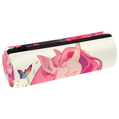 EJFICAHG Stiftetasche Mädchen Schmetterlinge Blumen Blüte Federmäppchen Schreibwarenetui Stifteetui Kosmetiktasche Kosmetiktasche Kosmetiktasche von EJFICAHG