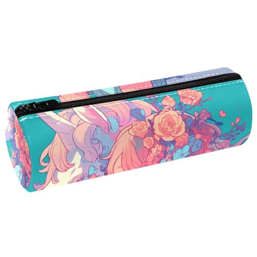 EJFICAHG Stiftetasche Mädchen Schmetterlinge Blumen Blüte Federmäppchen Schreibwarenetui Stifteetui Kosmetiktasche Kosmetiktasche Kosmetiktasche von EJFICAHG