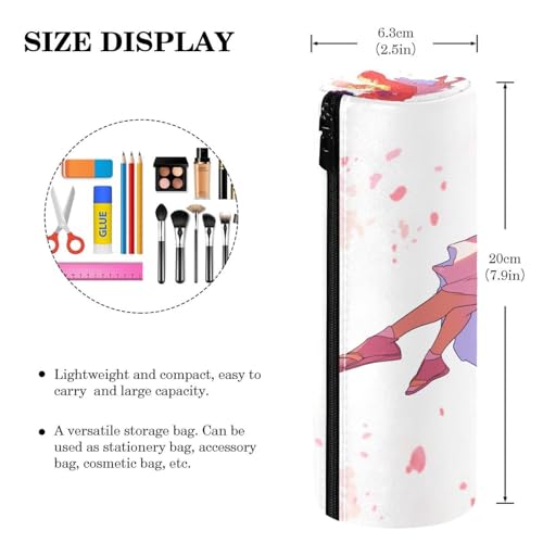 EJFICAHG Stiftetasche Mädchen Und Blumen Federmäppchen Schreibwarenetui Stifteetui Kosmetiktasche Kosmetiktasche Kosmetiktasche von EJFICAHG