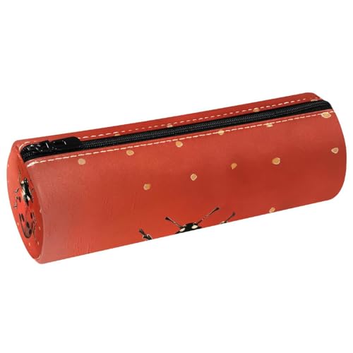 EJFICAHG Stiftetasche Marienkäfer Polka Dots Federmäppchen Schreibwarenetui Stifteetui Kosmetiktasche Kosmetiktasche Kosmetiktasche von EJFICAHG