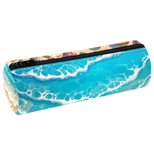 EJFICAHG Stiftetasche Meeresküste Federmäppchen Schreibwarenetui Stifteetui Kosmetiktasche Kosmetiktasche Kosmetiktasche von EJFICAHG