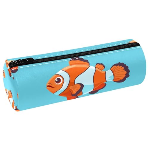 EJFICAHG Stiftetasche Niedliche Clownfisch-Muster Federmäppchen Schreibwarenetui Stifteetui Kosmetiktasche Kosmetiktasche Kosmetiktasche von EJFICAHG