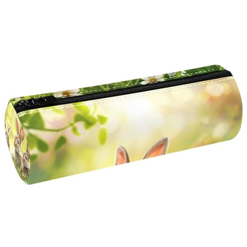 EJFICAHG Stiftetasche Niedliche Kaninchen Ostern Hase Gras Federmäppchen Schreibwarenetui Stifteetui Kosmetiktasche Kosmetiktasche Kosmetiktasche von EJFICAHG