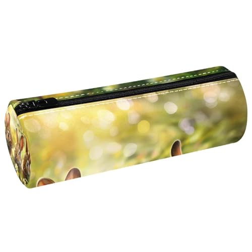 EJFICAHG Stiftetasche Niedliche Kaninchen Ostern Hase Gras Federmäppchen Schreibwarenetui Stifteetui Kosmetiktasche Kosmetiktasche Kosmetiktasche von EJFICAHG