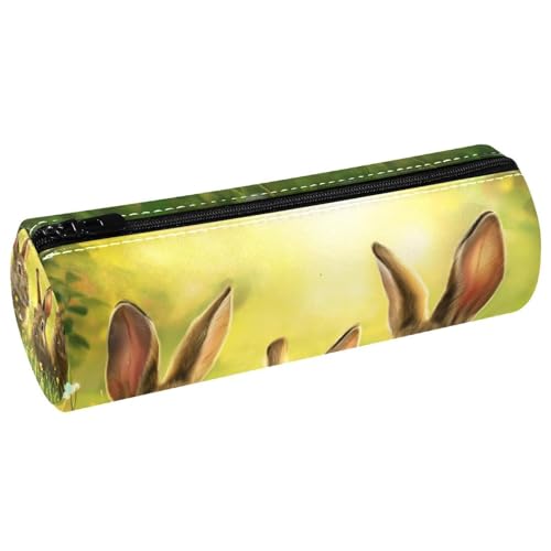 EJFICAHG Stiftetasche Niedliche Kaninchen Ostern Hase Gras Federmäppchen Schreibwarenetui Stifteetui Kosmetiktasche Kosmetiktasche Kosmetiktasche von EJFICAHG