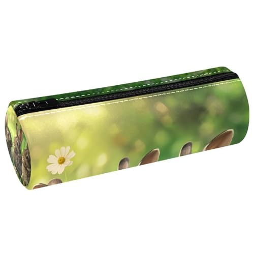 EJFICAHG Stiftetasche Niedliche Kaninchen Ostern Hase Gras Federmäppchen Schreibwarenetui Stifteetui Kosmetiktasche Kosmetiktasche Kosmetiktasche von EJFICAHG