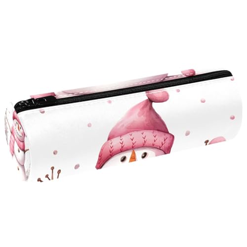 EJFICAHG Stiftetasche Niedliche Schneemann Weihnachten Schnee Federmäppchen Schreibwarenetui Stifteetui Kosmetiktasche Kosmetiktasche Kosmetiktasche von EJFICAHG