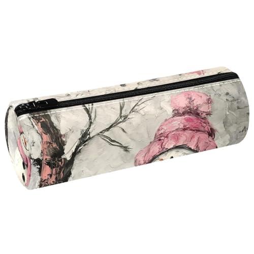 EJFICAHG Stiftetasche Niedliche Schneemann Weihnachten Schnee Federmäppchen Schreibwarenetui Stifteetui Kosmetiktasche Kosmetiktasche Kosmetiktasche von EJFICAHG