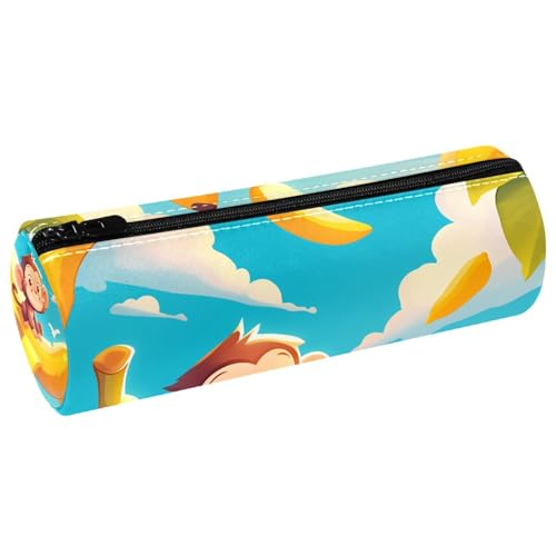 EJFICAHG Stiftetasche Niedlicher AFFE Und Banane Federmäppchen Schreibwarenetui Stifteetui Kosmetiktasche Kosmetiktasche Kosmetiktasche von EJFICAHG