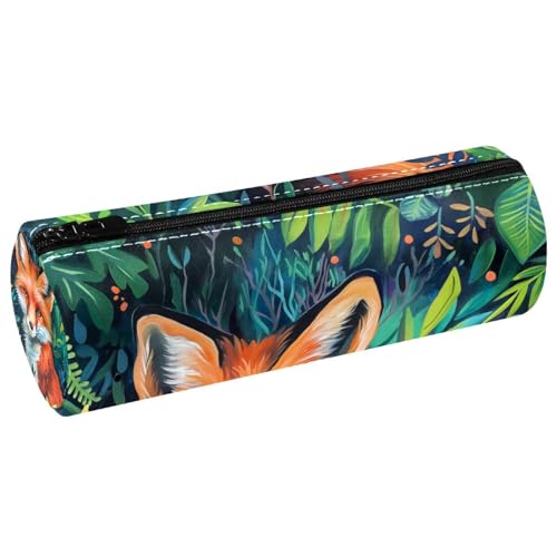 EJFICAHG Stiftetasche Niedlicher Grüne Blätter Federmäppchen Schreibwarenetui Stifteetui Kosmetiktasche Kosmetiktasche Kosmetiktasche von EJFICAHG