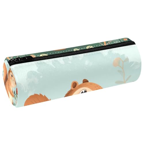 EJFICAHG Stiftetasche Niedliches Mit Rosenblüte Federmäppchen Schreibwarenetui Stifteetui Kosmetiktasche Kosmetiktasche Kosmetiktasche von EJFICAHG