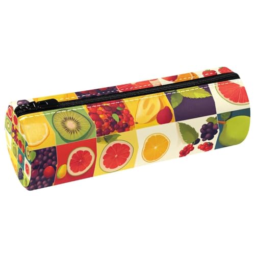 EJFICAHG Stiftetasche Obst-Muster Farben Federmäppchen Schreibwarenetui Stifteetui Kosmetiktasche Kosmetiktasche Kosmetiktasche von EJFICAHG