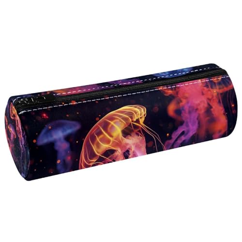 EJFICAHG Stiftetasche Qualle Lila Federmäppchen Schreibwarenetui Stifteetui Kosmetiktasche Kosmetiktasche Kosmetiktasche von EJFICAHG