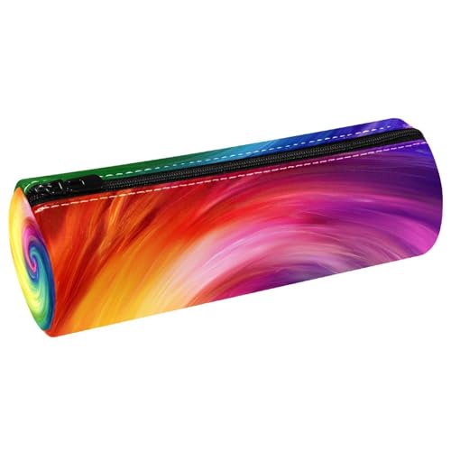EJFICAHG Stiftetasche Regenbogen Swirl Bunt Federmäppchen Schreibwarenetui Stifteetui Kosmetiktasche Kosmetiktasche Kosmetiktasche von EJFICAHG