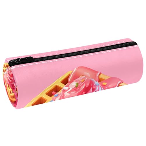 EJFICAHG Stiftetasche Rosa Kuchen Dessert Federmäppchen Schreibwarenetui Stifteetui Kosmetiktasche Kosmetiktasche Kosmetiktasche von EJFICAHG