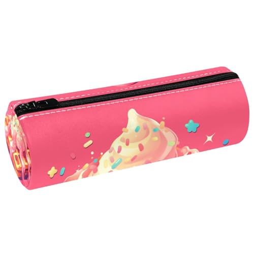 EJFICAHG Stiftetasche Rosa Kuchen Dessert Federmäppchen Schreibwarenetui Stifteetui Kosmetiktasche Kosmetiktasche Kosmetiktasche von EJFICAHG