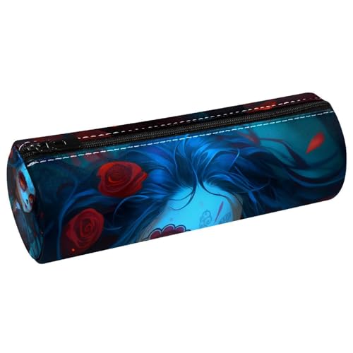 EJFICAHG Stiftetasche Rosen Blumen Cool Girl Federmäppchen Schreibwarenetui Stifteetui Kosmetiktasche Kosmetiktasche Kosmetiktasche von EJFICAHG