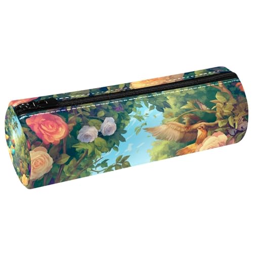 EJFICAHG Stiftetasche Schmetterling Hahn Blumen Federmäppchen Schreibwarenetui Stifteetui Kosmetiktasche Kosmetiktasche Kosmetiktasche von EJFICAHG