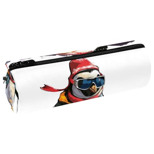 EJFICAHG Stiftetasche Ski Pinguin Federmäppchen Schreibwarenetui Stifteetui Kosmetiktasche Kosmetiktasche Kosmetiktasche von EJFICAHG