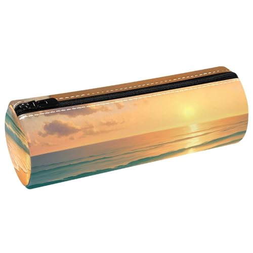 EJFICAHG Stiftetasche Sonnenuntergang Meereswelle Federmäppchen Schreibwarenetui Stifteetui Kosmetiktasche Kosmetiktasche Kosmetiktasche von EJFICAHG
