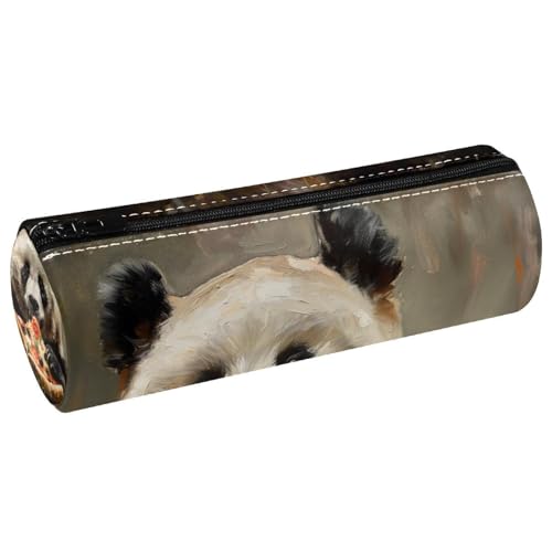 EJFICAHG Stiftetasche Tier Panda Isst Pizza Federmäppchen Schreibwarenetui Stifteetui Kosmetiktasche Kosmetiktasche Kosmetiktasche von EJFICAHG