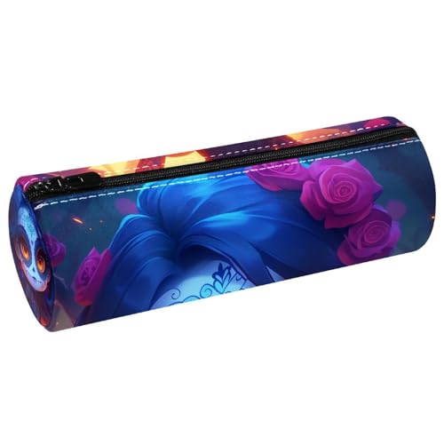 EJFICAHG Stiftetasche Totenkopf Mädchen Federmäppchen Schreibwarenetui Stifteetui Kosmetiktasche Kosmetiktasche Kosmetiktasche von EJFICAHG