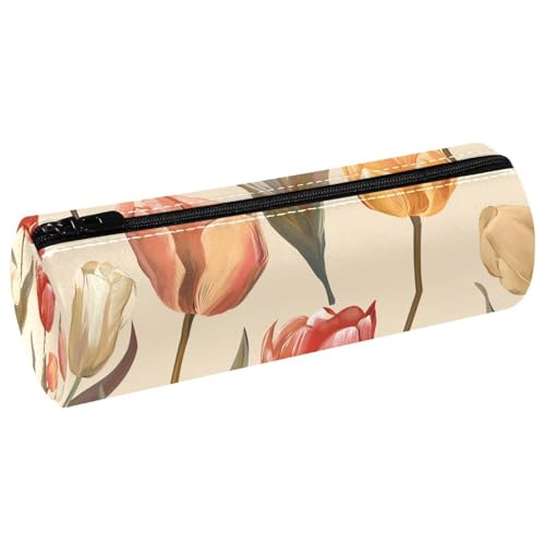 EJFICAHG Stiftetasche Tulpe Blumen Federmäppchen Schreibwarenetui Stifteetui Kosmetiktasche Kosmetiktasche Kosmetiktasche von EJFICAHG