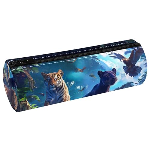 EJFICAHG Stiftetasche Wald Wildtiere Tiger Leopard Federmäppchen Schreibwarenetui Stifteetui Kosmetiktasche Kosmetiktasche Kosmetiktasche EJFICAHG Stiftetasche Wald Wildtiere Tiger Leopard Federmäppchen Schreibwarenetui Stifteetui Kosmetiktasche Kosmetiktasche Kosmetiktasche von EJFICAHG