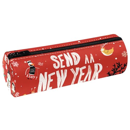 EJFICAHG Stiftetasche Weihnachten Cute Snowman Penguin Eigenschaften Federmäppchen Schreibwarenetui Stifteetui Kosmetiktasche Kosmetiktasche Kosmetiktasche von EJFICAHG