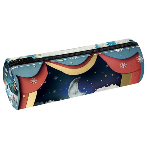 EJFICAHG Stiftetasche Weihnachten Llandschaft Federmäppchen Schreibwarenetui Stifteetui Kosmetiktasche Kosmetiktasche Kosmetiktasche von EJFICAHG