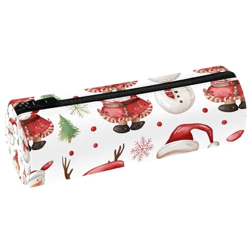 EJFICAHG Stiftetasche Weihnachten Niedlicher Schneemann Muster Federmäppchen Schreibwarenetui Stifteetui Kosmetiktasche Kosmetiktasche Kosmetiktasche von EJFICAHG