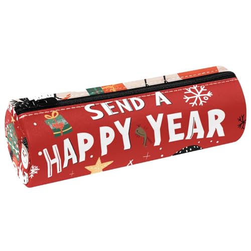 EJFICAHG Stiftetasche Weihnachten Niedlicher Schneemann Pinguin Merkmale Federmäppchen Schreibwarenetui Stifteetui Kosmetiktasche Kosmetiktasche Kosmetiktasche von EJFICAHG