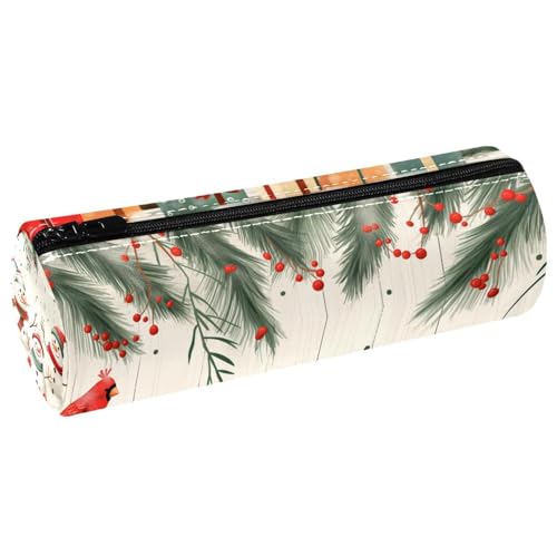 EJFICAHG Stiftetasche Weihnachten Niedlicher Schneemann Und Vogel Federmäppchen Schreibwarenetui Stifteetui Kosmetiktasche Kosmetiktasche Kosmetiktasche von EJFICAHG
