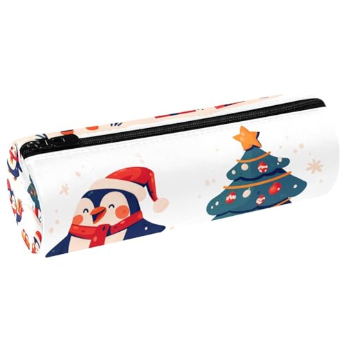 EJFICAHG Stiftetasche Weihnachten Pinguin Federmäppchen Schreibwarenetui Stifteetui Kosmetiktasche Kosmetiktasche Kosmetiktasche von EJFICAHG