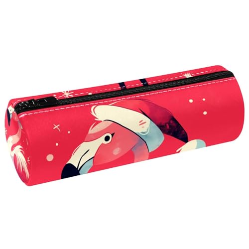 EJFICAHG Stiftetasche Weihnachten Rosa Flamingo Federmäppchen Schreibwarenetui Stifteetui Kosmetiktasche Kosmetiktasche Kosmetiktasche von EJFICAHG