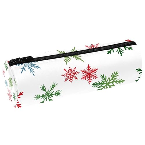 EJFICAHG Stiftetasche Weihnachten Schneeflocken Muster Federmäppchen Schreibwarenetui Stifteetui Kosmetiktasche Kosmetiktasche Kosmetiktasche von EJFICAHG
